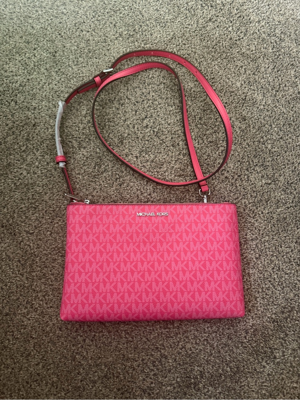 Michael Kors Pink Signature Crossbody Bag NWT - Picture 2 of 7